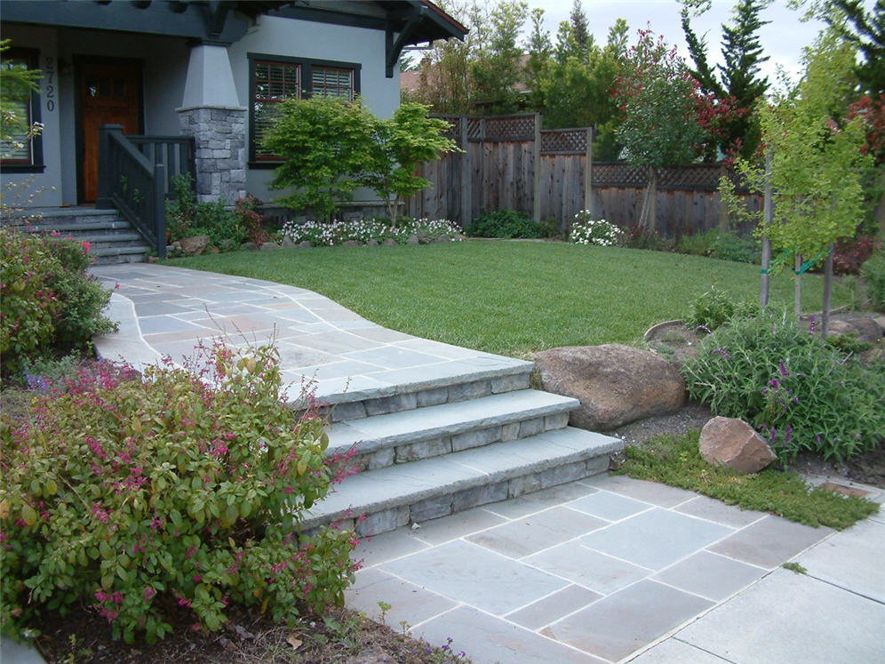 Elegant Front Steps and Walkway